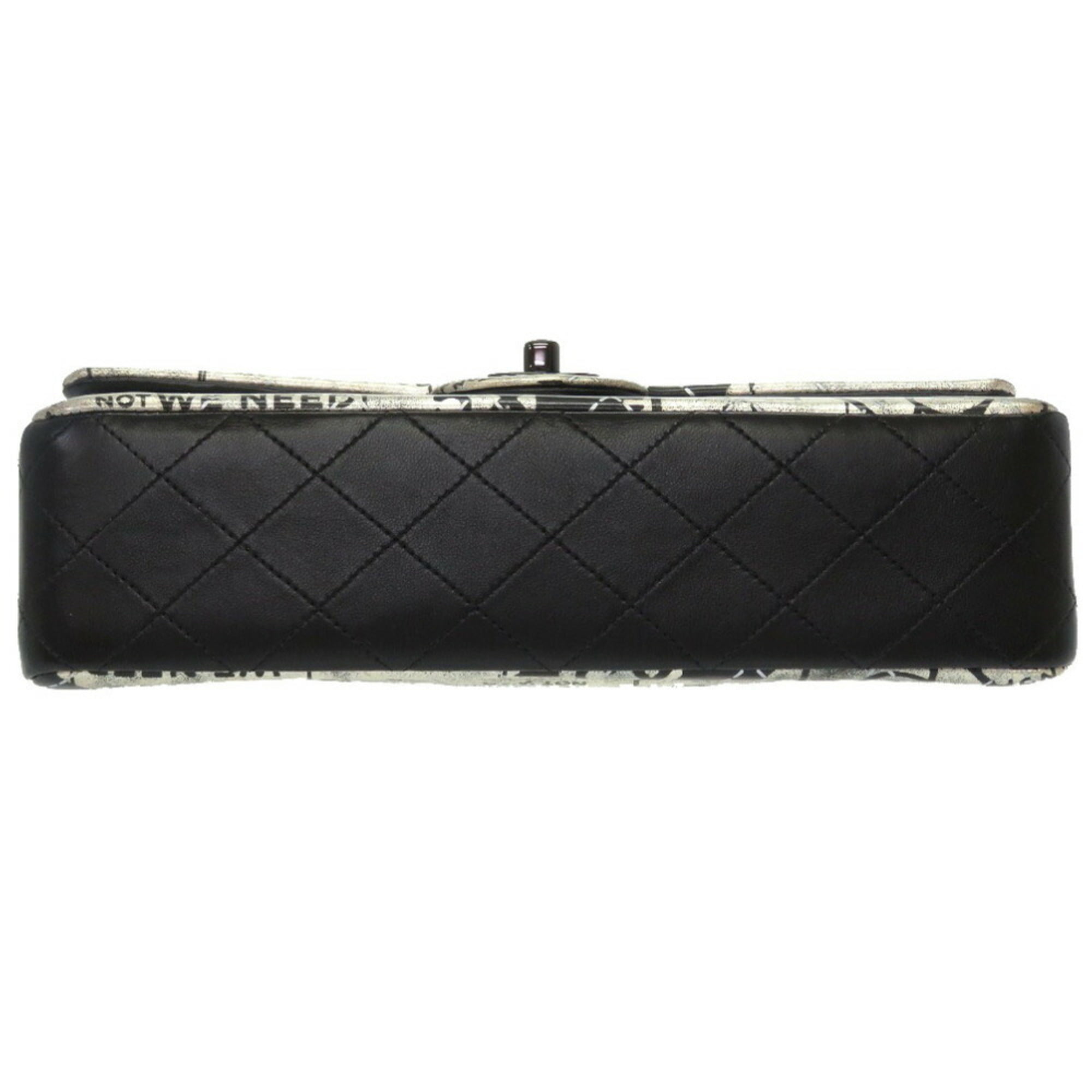 CHANEL Matrasse Coco Handle 2Way Women's Handbag Calf Black x Gold Hardware