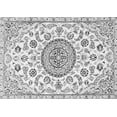 thumbnail image 1 of Ahgly Company Indoor Rectangle Medallion Gray Traditional Area Rugs, 7' x 9', 1 of 1