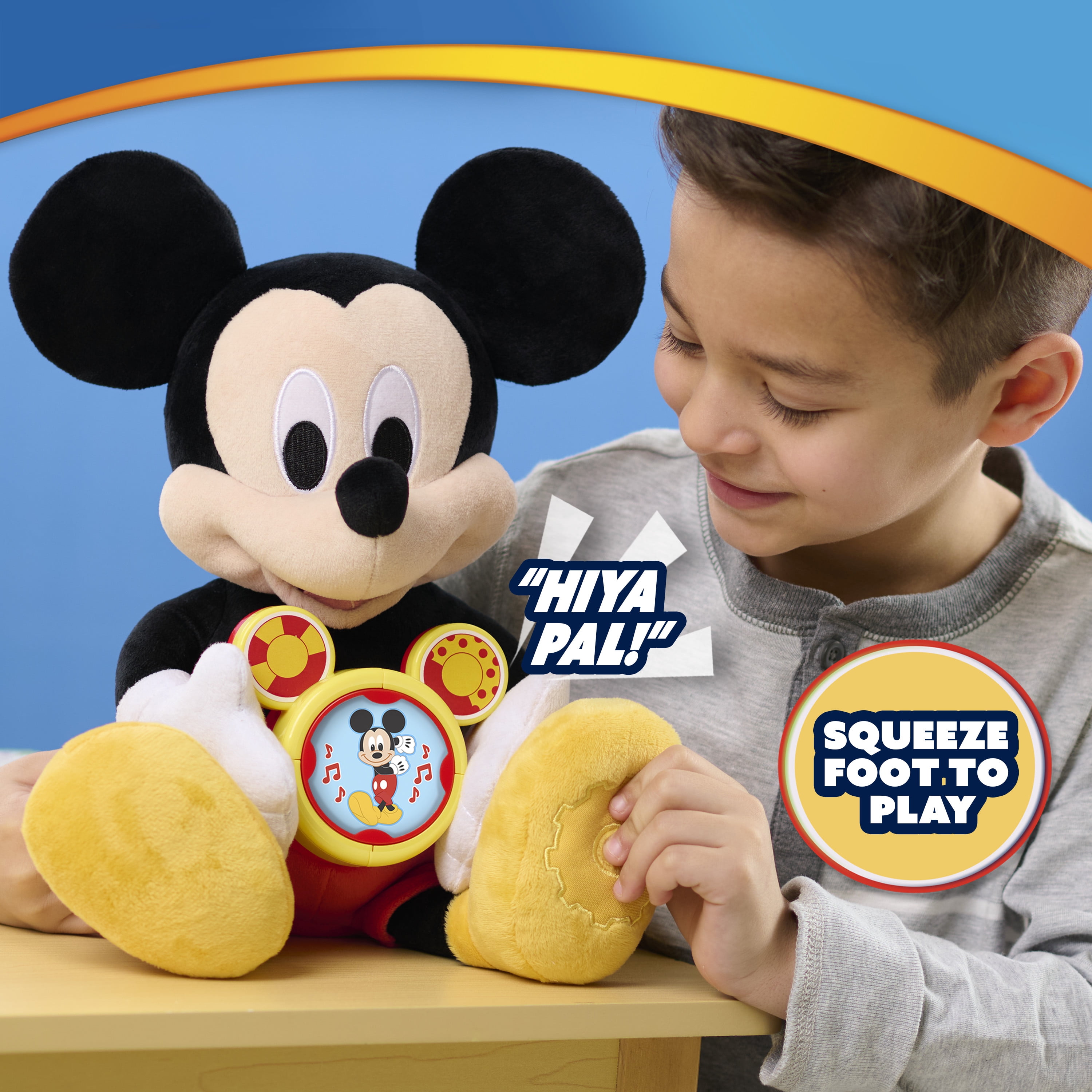 Disney Jr. Oh, Toodles! 11.5-inch Mickey Mouse Plush Interactive Toy with Sounds & Phrases