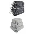 thumbnail image 1 of 2 juegos de cubos de embalaje de viaje Sunnimix Compresión Negro Gris, 1 of 8