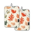 thumbnail image 7 of Yayeee Pot Holders Kitchen Heat Resistant with Pocket 7"x9.8" Cotton Oven Cooking Hot Pads, Red Autumn Leaves, 7 of 7
