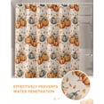 thumbnail image 6 of Fall Thanksgiving Shower Curtain Set ，Waterproof Fabric Shower Curtains Orange Blue Pumpkin Shower Curtains for Bathroom,Bathroom Decor 54x"78", 6 of 7
