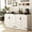 White-Storage Cabinet, variant on 71" Tall Farmhouse Kitchen Pantry Cabinet, 5 Layers Storage Cabinet with Adjustable Shelves, Farmhouse Pantry Cabinet with 4 Barn Doors for Kitchen, Dining Room, Bathroom, Living Room, Rustic White