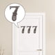 thumbnail image 3 of Placa de metal con dígitos para puerta, señal de dirección y número, para cafeterías al aire libre, 7 unidades C-7, 3 of 9