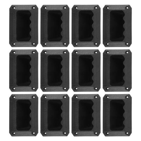 12pcs Recessed Speaker Handle Plastic Handles Speaker Cabinet Box Pulls Heavy Duty Handles