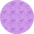 thumbnail image 1 of Ahgly Company Indoor Round Patterned Pastel Purple Pink Area Rugs, 7' Round, 1 of 6