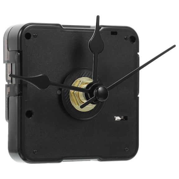 OUNONA Battery Operated Clock Works Replacement Kit Plastic Black 1 Set