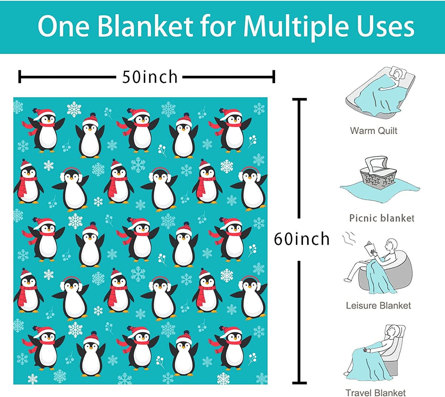 Penguin blanket walmart hotsell