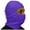 Purple, variant on Women’s Cycling Balaclava Fringe Ruched Full-Face Shield Breathable Eye Opening for Road Rides Pink