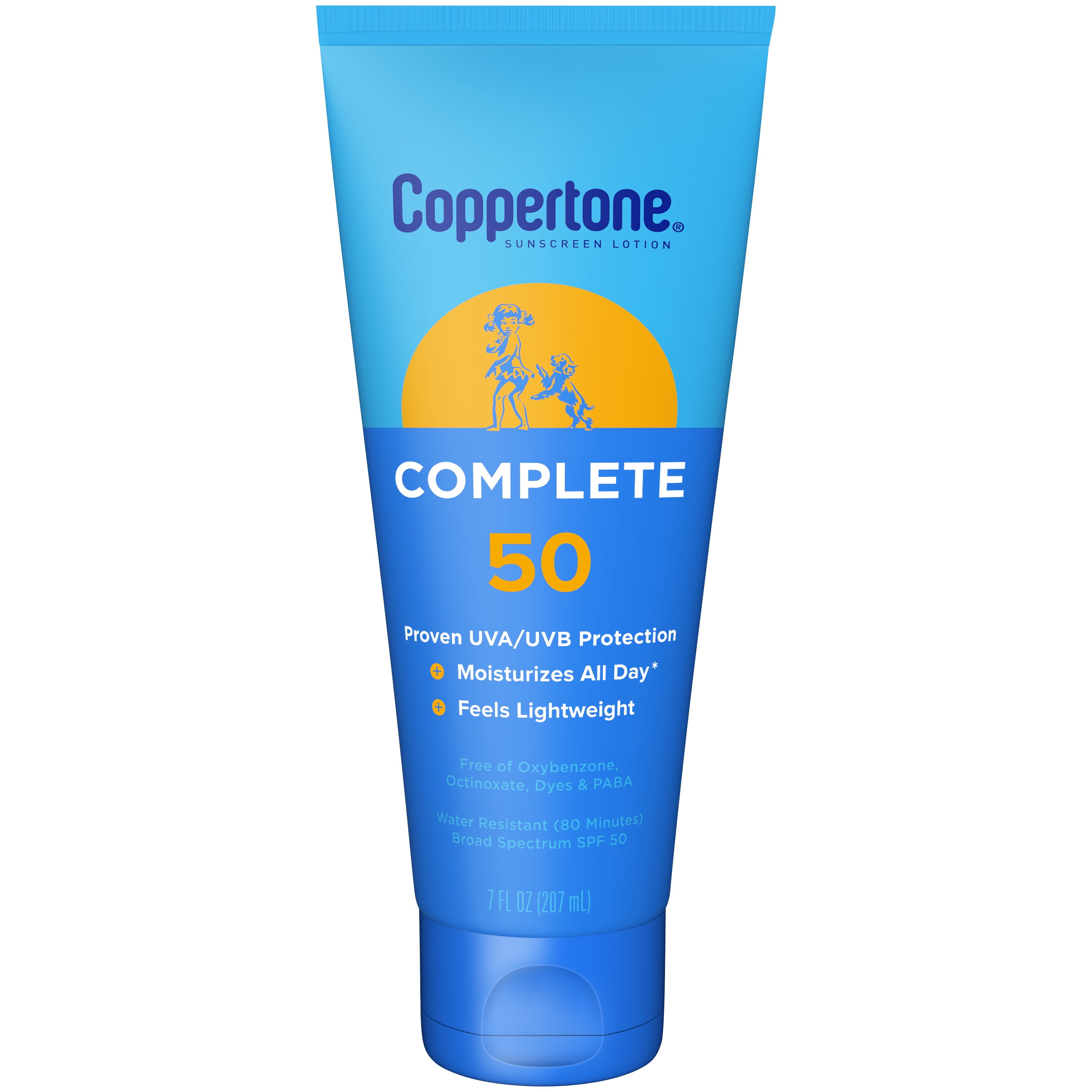 Coppertone Complete Sunscreen Lotion, SPF 50 Sunscreen, 7 Oz