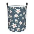 thumbnail image 1 of Fotbe Blue Flower Cesto de Ropa con Asas, Cesto Impermeable de Gran Capacidad, Bolsa de Lavado para Dormitorio, Cesto de Ropa con Ruedas y Asas-Medium, 1 of 6