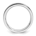 thumbnail image 2 of 925 Sterling Silver Stackable Expressions Rhodium Channeled Ring Size: 10; for Adults and Teens; for Women and Men, 2 of 5