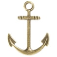 thumbnail image 2 of Men's Adjustable Nautical Anchor and Fish Hook Wrap Cuff Bracelets - Available in a Variety of Finishes and Colors - Made of Nylon Rope, 2 of 4