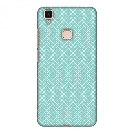 Pastel Checker - Vivo V3Max Case, Premium Handcrafted Designer Hard Shell Snap On Case Shockproof Printed Back Cover with Screen Cleaning Kit for Vivo V3Max, Slim, Protective - Checkered In Pastel