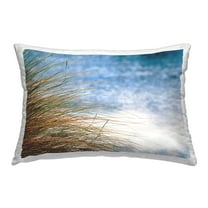 Stupell Industries Beach Grass Scene Decorative Printed Throw Pillow, 14 x 20