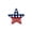 Red-B, variant on 4th of July Patriotic Star Pillow, Soft Plush USA Star Themed Sleep Pillow with Patriotic Print, Comfortable Independence Day Decor for Home Sofa Bed Couch Bedroom Use