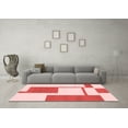 thumbnail image 3 of Ahgly Company Machine Washable Indoor Rectangle Solid Red Modern Area Rugs, 5' x 7', 3 of 4