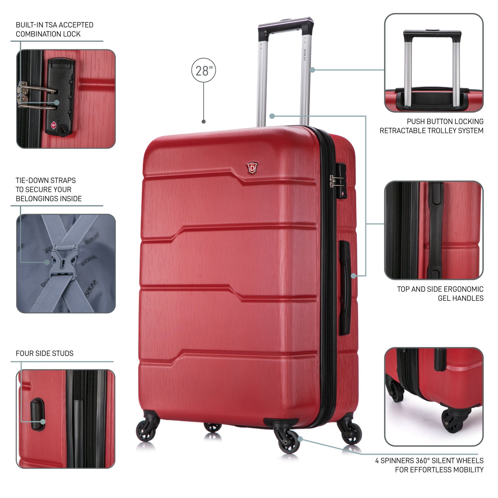 DUKAP Rodez 28" Lightweight Hardside Spinner Luggage