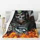 thumbnail image 1 of Manta clásica personalizada de los Seahawks para fanáticos del fútbol, regalos para hombres y mujeres, manta de microfibra ultra suave, regalos para niños y fanáticos, 1 of 8