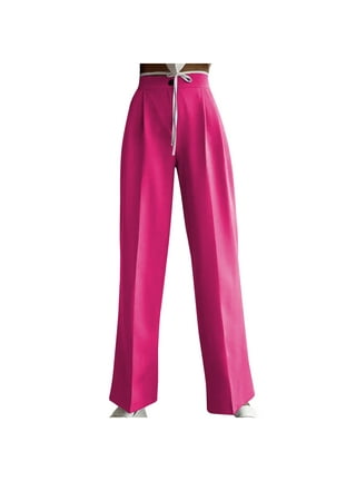 Frontwalk Women Classic Dress Pants Buttons Work Pants Slim Fit Office  Slacks with Pockets for Business Casual Petite 