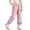 Pink, variant on Girls Hiking Pants with Pockets Silk Elastic Waist Workout Pants Sun Protection Quick Dry Trousers Workout Clothes