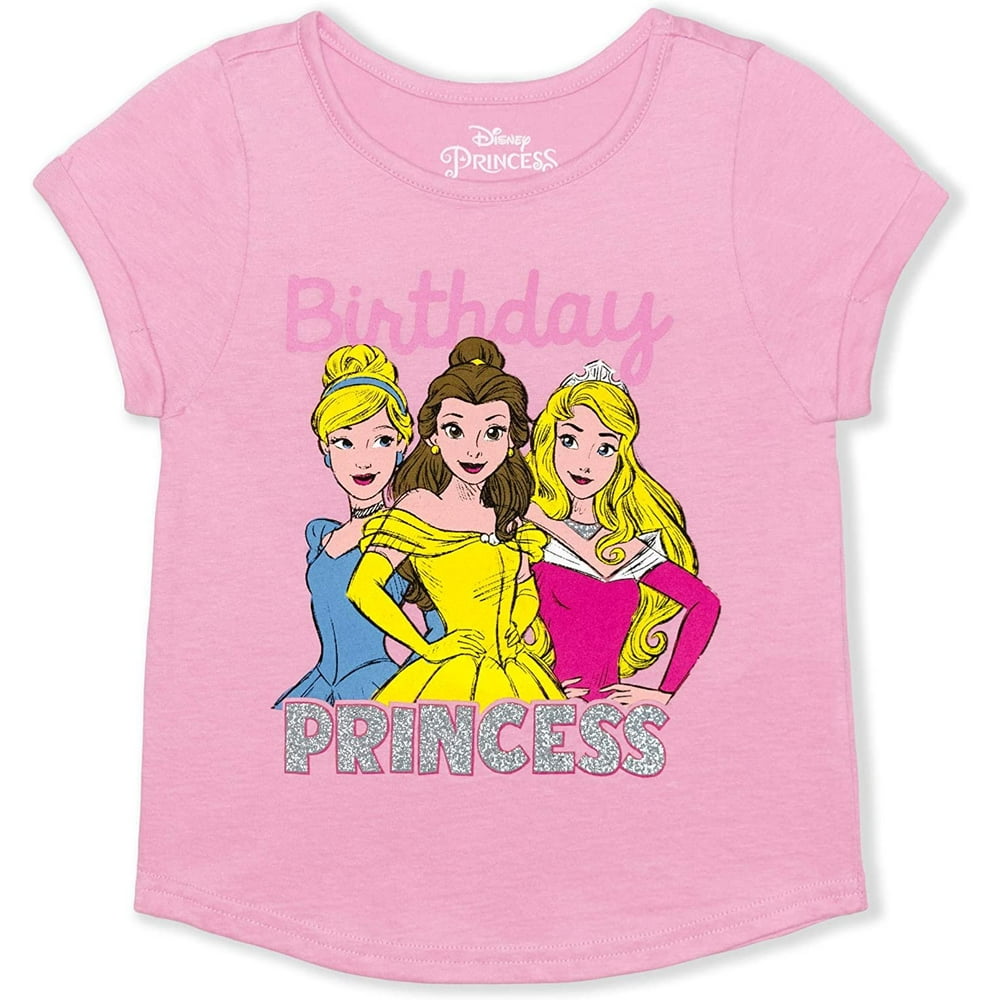 Disney  Disney Princess Girl's Birthday Princess Blouse Tee Shirt