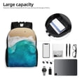 thumbnail image 6 of Haiem Beach Backpack - Stylish and Durable 15-inch Laptop Backpack with Waterproof Oxford Fabric, 6 of 8
