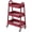 Red, variant on CONCETTA 3-Tier Metal Rolling Storage Cart with Wheels, Lockable Mobile Organizer, Compact for Kitchen, Bathroom, Office & Small Spaces, Red