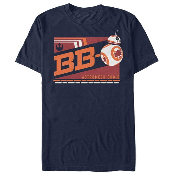 Men's Star Wars The Force Awakens BB-8 Graphic Tee Navy Blue 2X Large