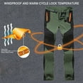 thumbnail image 4 of PXLKNZH Women's Ski Pants Color Block Outdoor Hiking Pants Winter Snow Pants High Waisted Fleece Insulated Pants with Pockets Green,S, 4 of 5