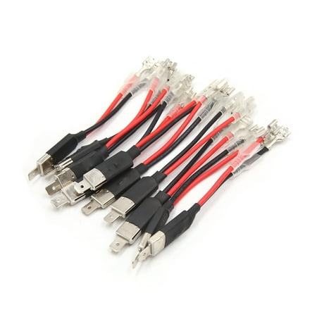 10Pcs H1 HID Xenon Headlight Lamp Bulb Adapter Converter Wiring Harness for