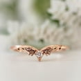 thumbnail image 3 of Womens Rose Gold Plated Diamond Inlaid Geometric Engagement Ring Copper Jewelry Elegant Gift For Anniversary Gift, 3 of 8