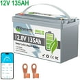 thumbnail image 1 of 12V 135Ah LiFePO4 Battery Bluetooth,TCBWORTH Group 31 Lithium Batteries for RV,Solar,Trolling Motor,off-Grid,Marine,Camping,Smart 100A BMS,15000+Deep Cycles,12.8V Battery, 1 of 13