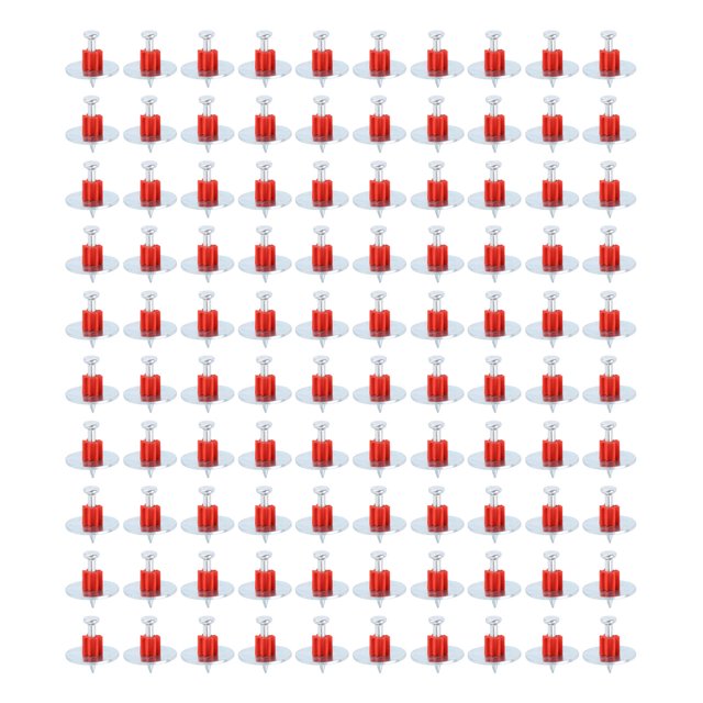 100 piezas de clavos de cemento de acero resistente a la corrosión con Junta para techo de hormigón para colgar en la pared de 2,5 cm