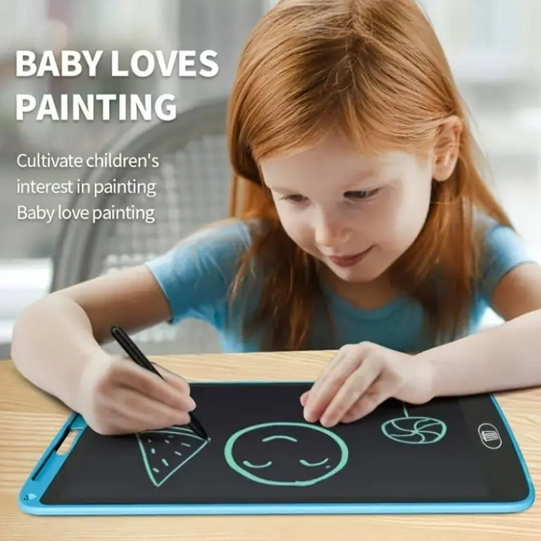 LCD Writing Tablet, 10.5'' Colorful Toddler Doodle Board Drawing Tablet,  Kids Drawing Pad Erasable Reusable Electronic Drawing Pads, Learning for 3  4