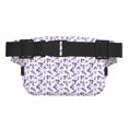 thumbnail image 3 of Kdxio Lavender Flowers Crossbody Double Layer Waist Bag Belt Bag for Unisex Fanny Pack Fashion Waist Packs for Hiking Running Shopping Traveling, 3 of 9