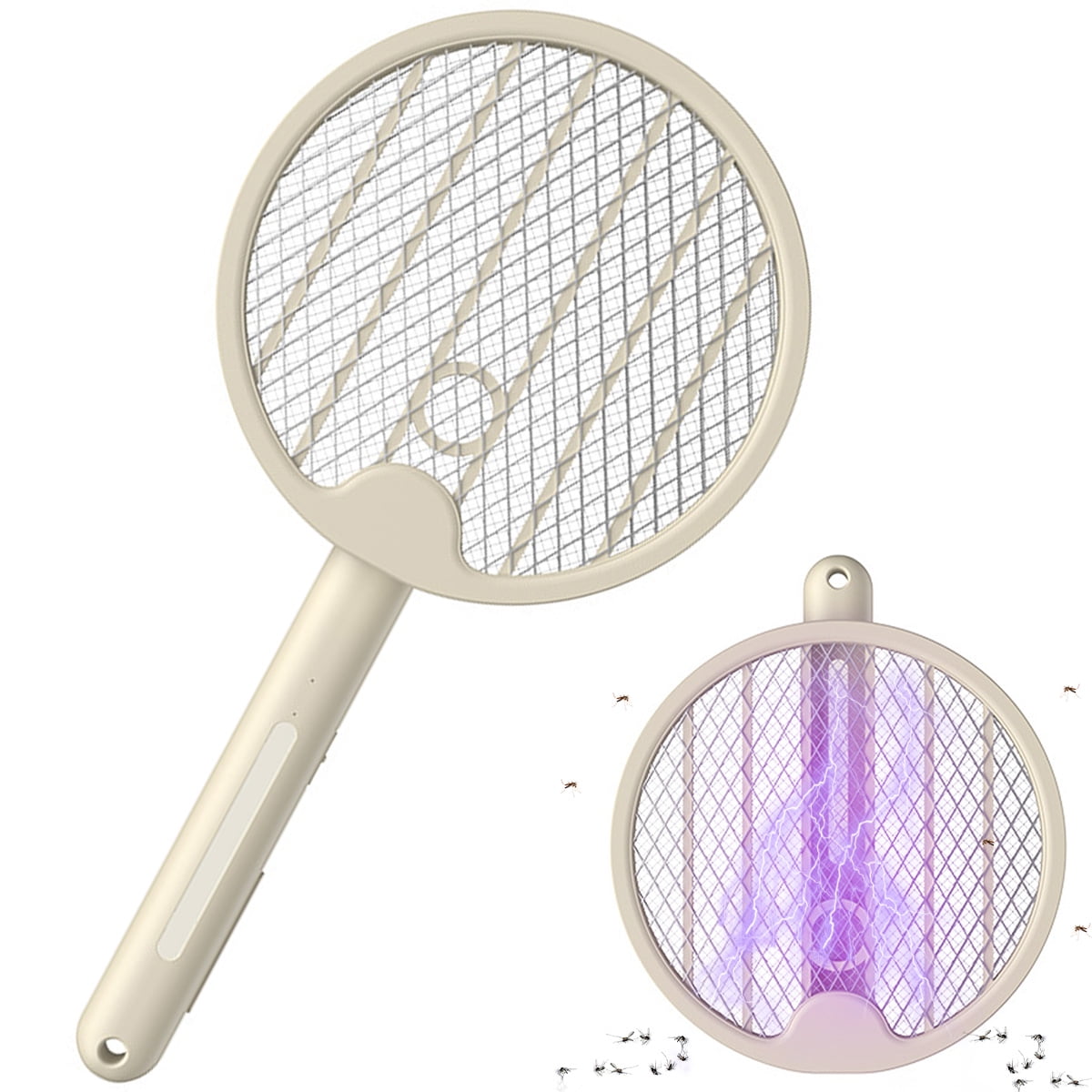Portable Handheld Insect Killer Racket, Bug Zapper, 3000V, with 1200mAh