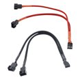 thumbnail image 2 of 4 Pin Y Splitter Cable 4 Pin PWM Female to 3/4 Pin Motherboard CPU Fan PC Case Fan Extension Adapter Cable Fan Cooling Accessory Black, 2 of 5