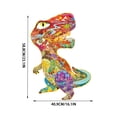 thumbnail image 1 of Puzzle HUOGUO con dibujos animados de dinosaurios de doble cara, 48 piezas, 2 mm de grosor, 1 of 2
