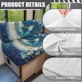 thumbnail image 6 of XYZCANDO Butterfly Moon RV Dinette Cushion Covers Comfortable RV Accessories Universal Couch Cushion Covers Stretchable Slip Covers for Loveseat Stylish Furniture Covers for Sofa and Loveseat Blue, 6 of 7