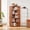 Dark OAK, variant on 5-Tier Open Bookshelf, Oval Wooden MDF Grid Bookcase - Freestanding Display Rack