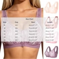 thumbnail image 3 of Xdegoge Bras for Women Front Closure Push Up Soft Supportive Wireless Maternity Breastfeeding Nursing Bra Lace Breathable No Underwire Bralettes, 3 of 6