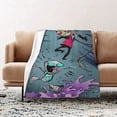 thumbnail image 2 of Invader Zim And Gir Soft Blanket Fuzzy Fleece Anti-pilling Flannel Throw Blanket Decor Sofa Bed Blanket 40x60in, 2 of 7