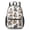 Realistic Cat White, variant on Space Cat Coloring Page White Pattern 17" School Backpacks for Teens,Waterproof Oxford Fabric,S-Shape Padded Straps for School,Travel,Hiking,Camping