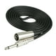 thumbnail image 5 of Cable de micrófono estéreo de 3 pines a conector jack mono macho de 1/4'' y 6,35 mm, color negro 3m, 5 of 9