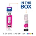 thumbnail image 2 of Botella de tinta Epson 512 EcoTank de ultra alta capacidad magenta, 2 of 6