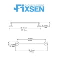 thumbnail image 6 of 18-inch Wall Mounted Towel Bar for Kitchen and Bathroom, Matte Black, by Fixsen, 6 of 7