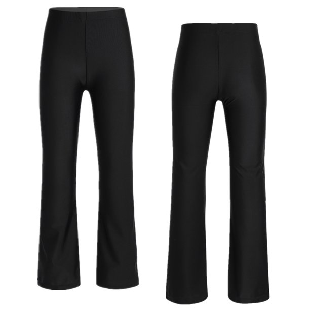 Aislor Kids Girls Black Jazz Dance Basic Classic Stretchy Loose Pants