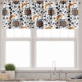 thumbnail image 3 of Ambesonne Owl Valance & Curtain, Scandinavian Style Birds Art, 55"x24", Burnt Orange and Slate Blue, 3 of 7