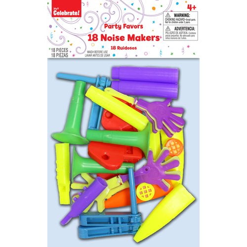 Way to Celebrate Party Noise Makers, 18 Pack